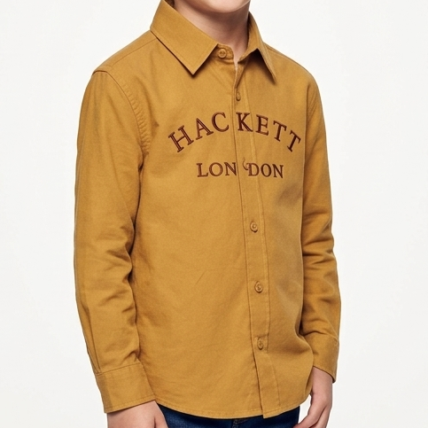 Boys Premium Branded Shirt Stylish Mustard Casual Wear