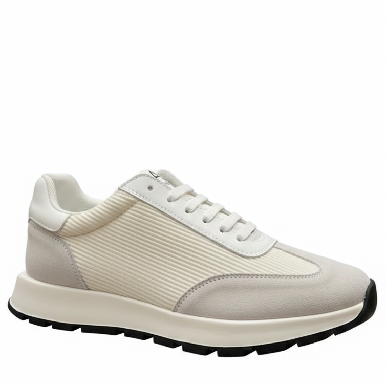 White Premium Runner Sneakers
