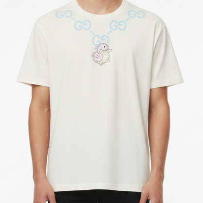 Premium Men  Drop Shoulder T-shirt with  Logo
