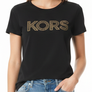 Premium Elegant Black Logo Women’s T-Shirt