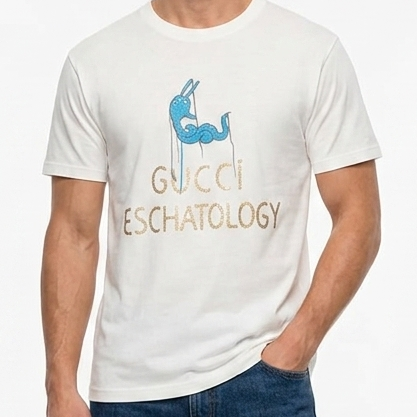 Luxury Graphic T-Shirt in Premium White for Men
