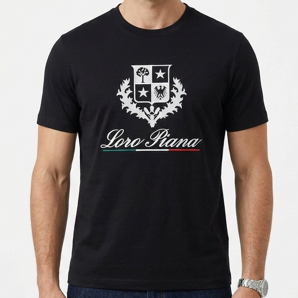 Premium  Crew Neck T-Shirt with Luxury Logo Print