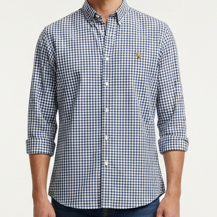 Imported  Brand  Men’s Smart Casual Checkered Shirt