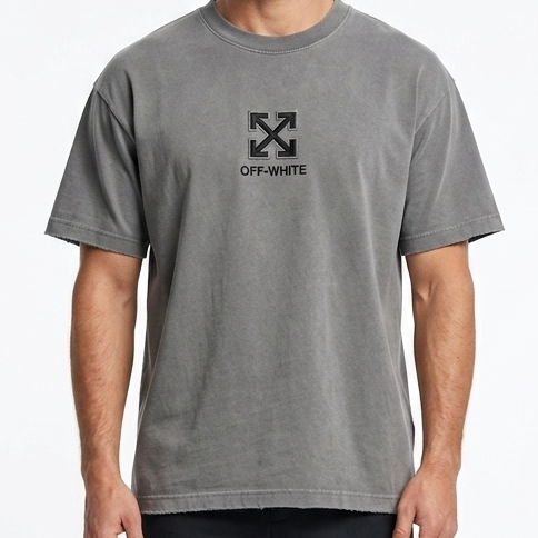 Premium Grey Oversized T-Shirt for Men Trendy Casual Streetwear