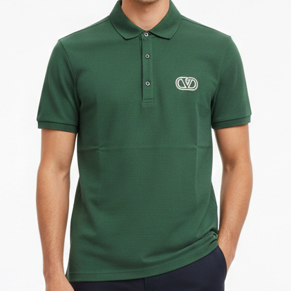 Premium Green Designer-Style Polo T-Shirt