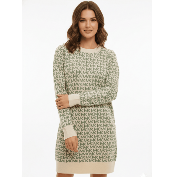 Women’s Classic Monogram Knit Sweater Dress
