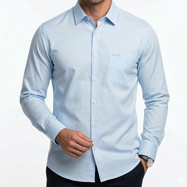 Premium Formal Shirt Classic Fit Long Sleeve Button-Down Shirt for Men