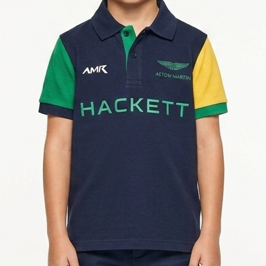 Kids Premium Color-Block Polo T-Shirt