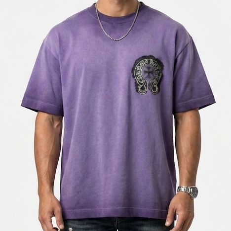 Premium Purple Over sized  T-Shirt  Brand  Logo Design