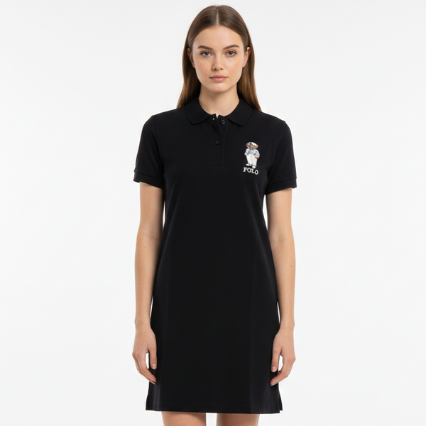 Luxury Brand Embroidery  Bear Women Dress