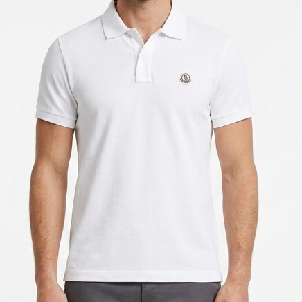 Premium White Polo T-Shirt for Men Classic Collar Half Sleeve Casual Wear