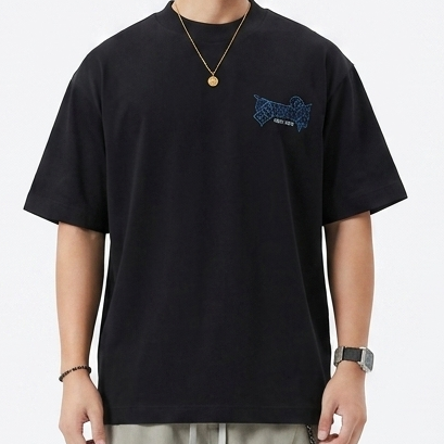 Premium Black Oversized  T-Shirt – Luxury Street Style Edition