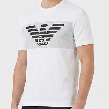 Premium White  Branded Logo T-shirt for Men