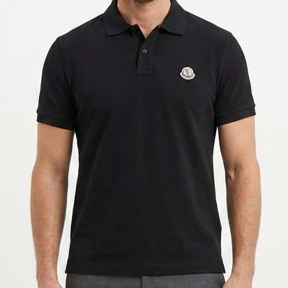Premium Black Polo T-Shirt for Men Stylish Collar Half Sleeve Casual Wear
