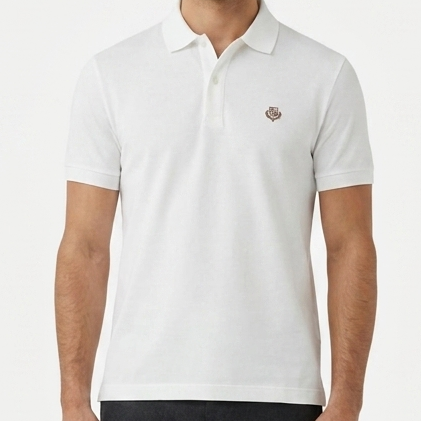 Premium Classic White Polo T-Shirt for Men