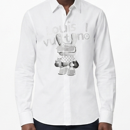 Premium White Graphic Designer Shirt