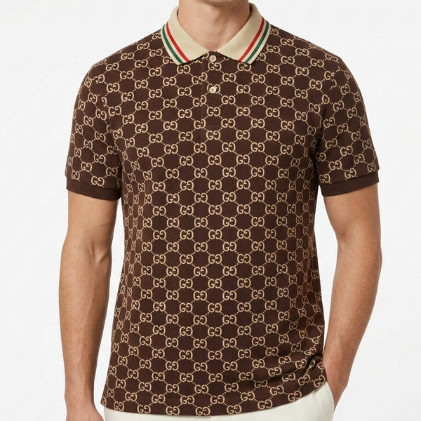 Luxury Monogram Polo Shirt For Men
