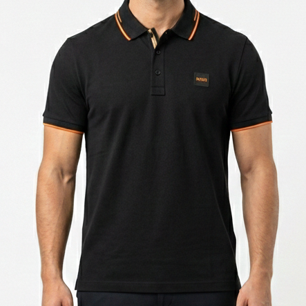 Exclusive  Branded Classic Contrast Trim Polo T-Shirt