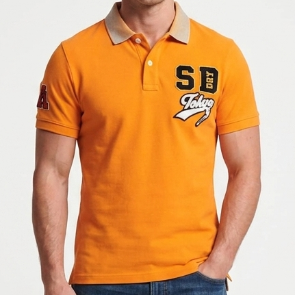 Premium Brand   Signature Logo Polo T-Shirt  For Men