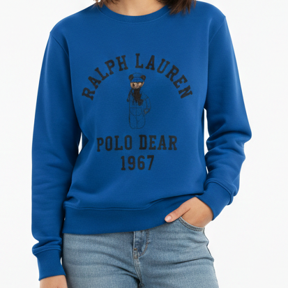 Classic Bear Women’s Sweatshirt in Regal Blue