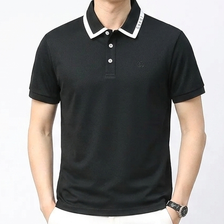 Men’s Premium Polo T-Shirt  Classic Luxury Cotton Polo with Signature Collar