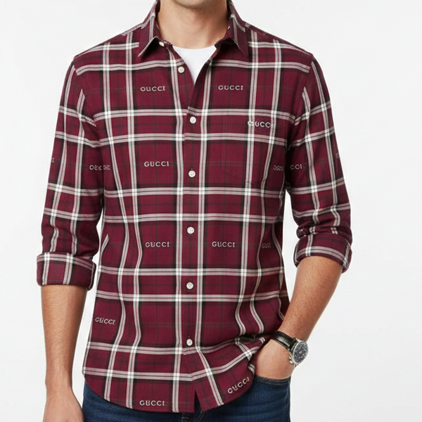 Brand Signature Check Shirt  Luxury Plaid Statement