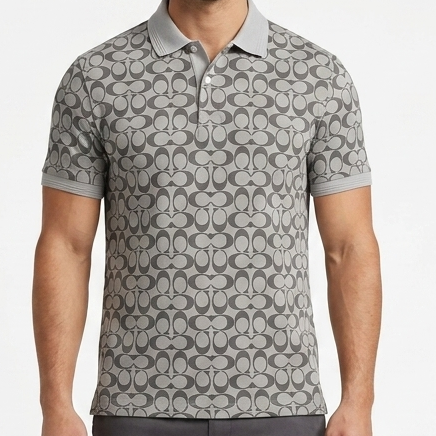 Elegant Signature Monogram Polo T-Shirt  Premium Collection