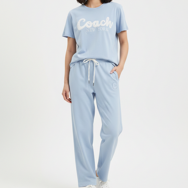 Premium Round Neck Embroidered Logo  Co-Ordinator