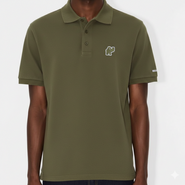 Premium Elephant-Embroidered Polo Shirt
