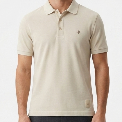 Premium Classic Beige Polo T-Shirt for Men
