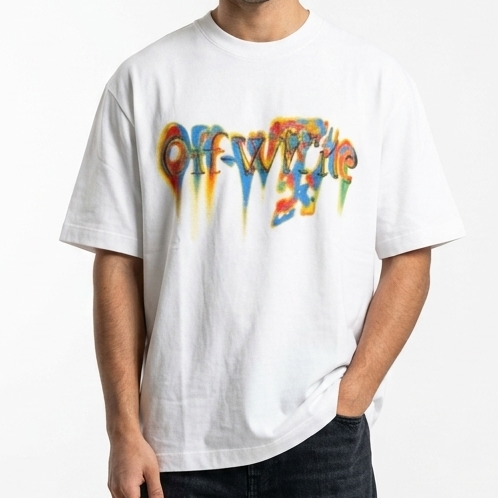 Premium White Embroidred Oversized T-Shirt for Men