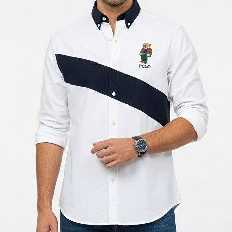 Polo Bear Men’s Colour block  Shirts Premium Casual Collection