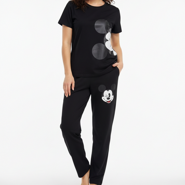 Women’s Cartoon Printed Co-Ord Set Stylish & Comfortable Lounge Wear