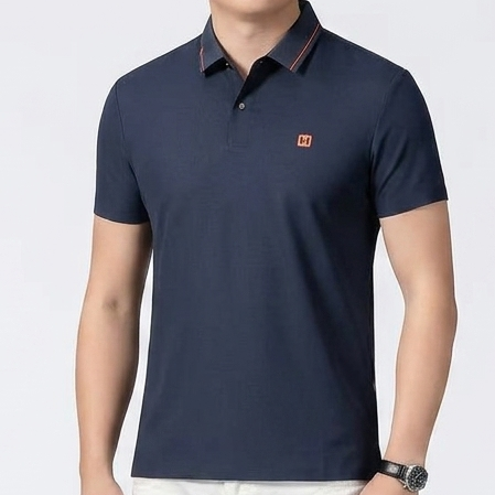 Men’s Premium Classic Polo T-Shirt With Initial Brand Logo