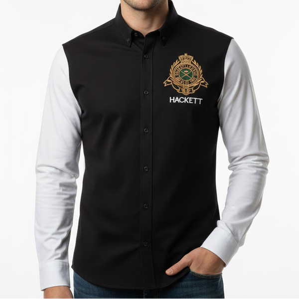 Classic Imported Brand Crest Shirt Premium Smart Casual Essential