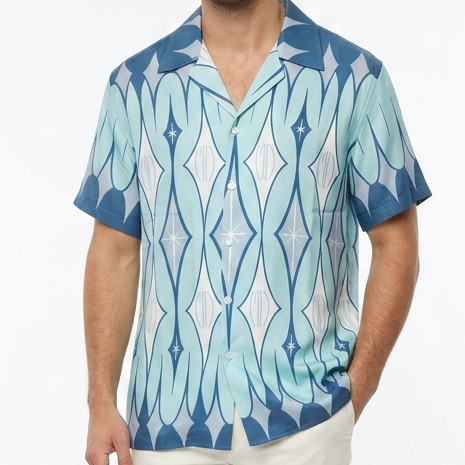 Premium Argyle  Bowling Shirt