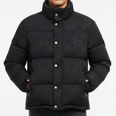 Luxury Black Puffer Jacket with Premium Warmth & Sleek Design