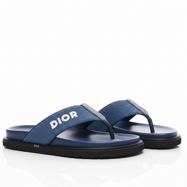 Imported Blue  Denim  Embroidery Logo Sandal