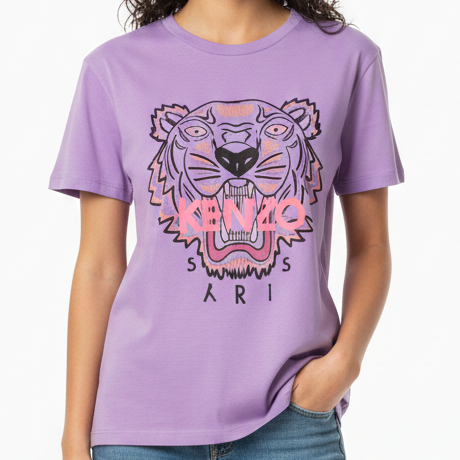 Premium Tiger Embroidered  Branded T-shirt for Women