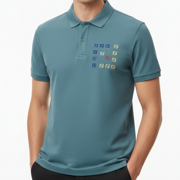 Premium Square Embroidered Logo Polo T-shirt