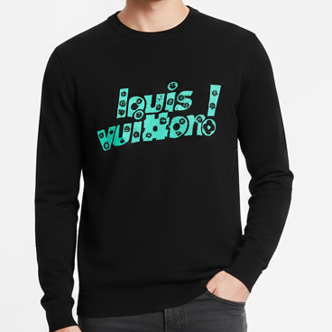 Premium Black Graphic Sweatshirt for Men