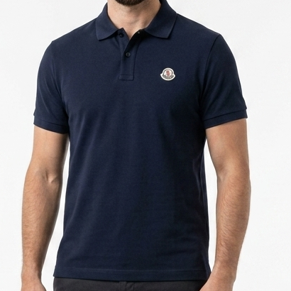 Premium Navy Blue Polo T-Shirt for Men Classic Collar Half Sleeve Casual Wear