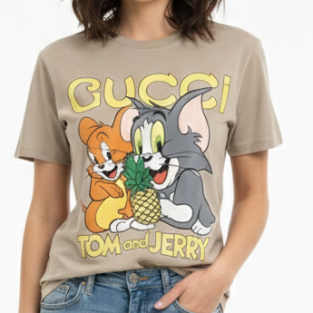 Luxury Brand Cartoon Graphic Women’s T-Shirt
