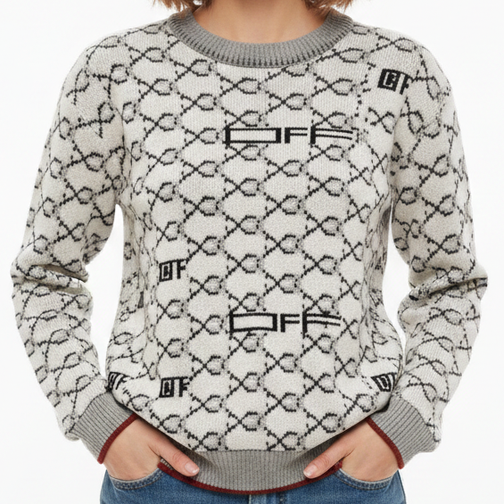 Premium Designer Knit Sweater For Woman