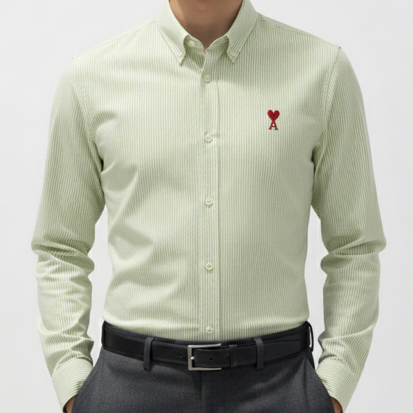 Brand  Signature Striped Shirt Premium Casual Elegance