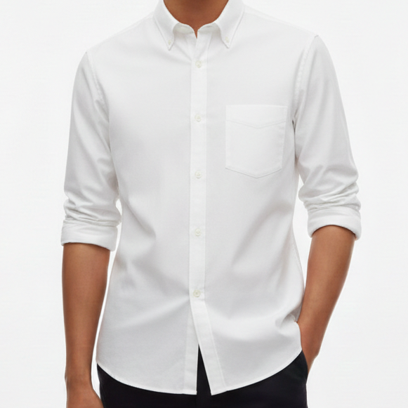 Branded Men’s Classic White Premium  Formal Shirt