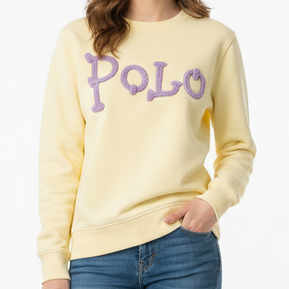 Imported Sweatshirt With Logo Embroidery