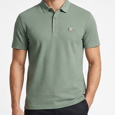Men’s Premium  Polo T-Shirt  Classic Minimal Logo Casual Wear