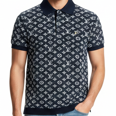 Premium Monogram Designer Polo T-Shirt Collection