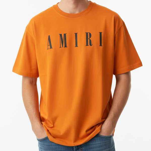 Imported Orange Logo T-Shirt Premium Streetwear Tee